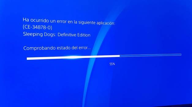 Solución al error error ce 34878 0
