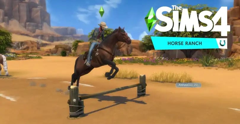Guía de la expansión de rancho de caballos de Los Sims 4 Saltando en el Rancho de Caballos de Los Sims 4